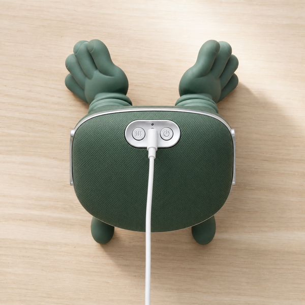 Massager charging with a USB-C cable