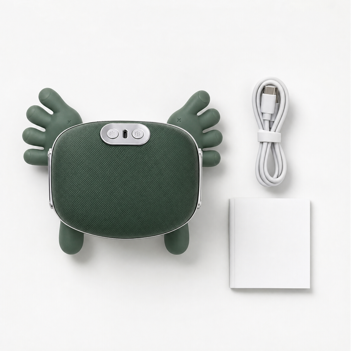 What is in the box: massager, USB-C cable and manual